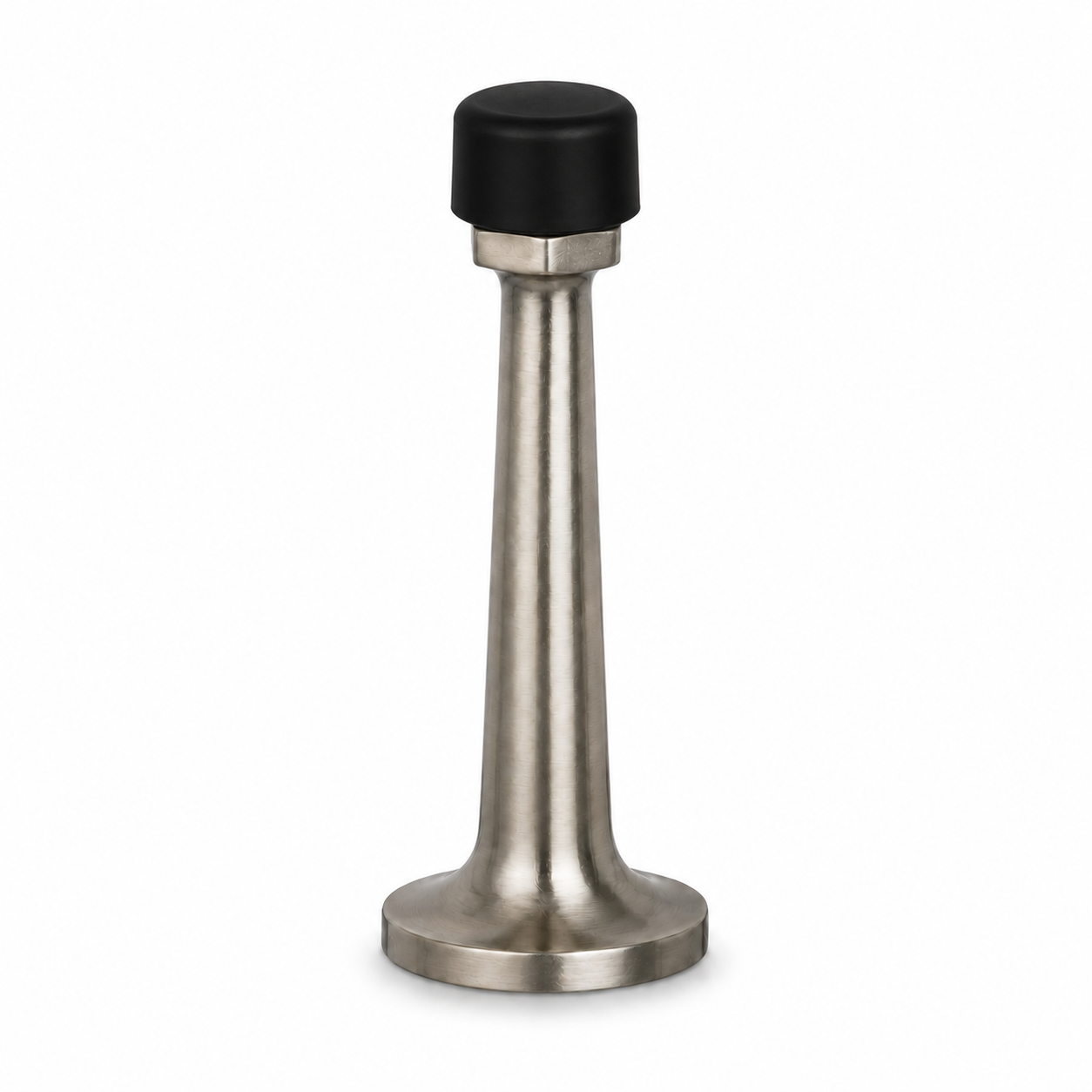 3″ Wall-Mount Door Stop – Solid Brass, Residential Grade, Satin Nickel (US15).
