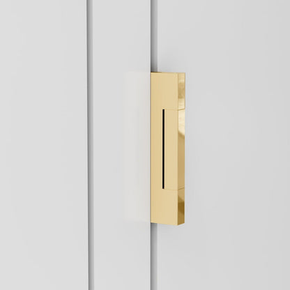 4x4 Inch Solid Brass Square Barrel Door Hinge - Polished Brass.