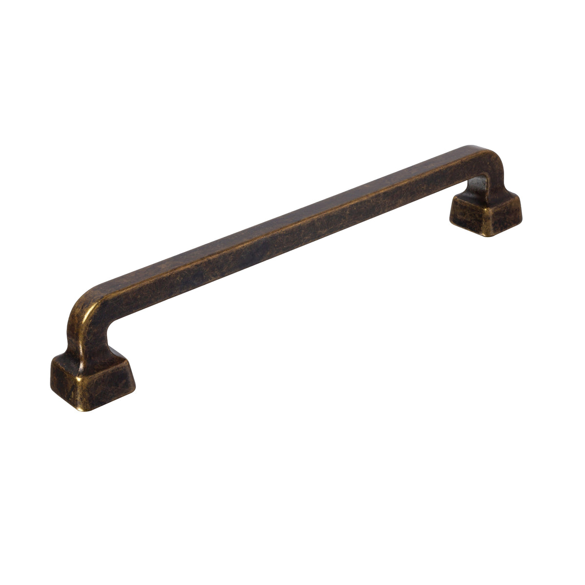 Worn Brass "Capri" Mission Drawer Pull.
