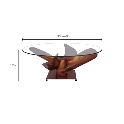 Archimedes Coffee Table Copper view 5