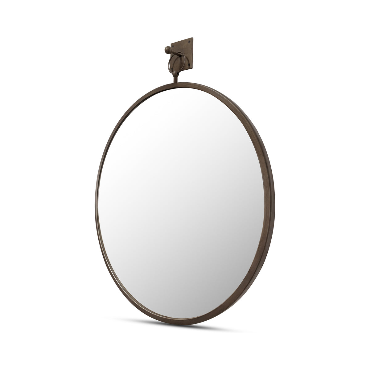 Cameo Mirror Aged Brass detail view 3