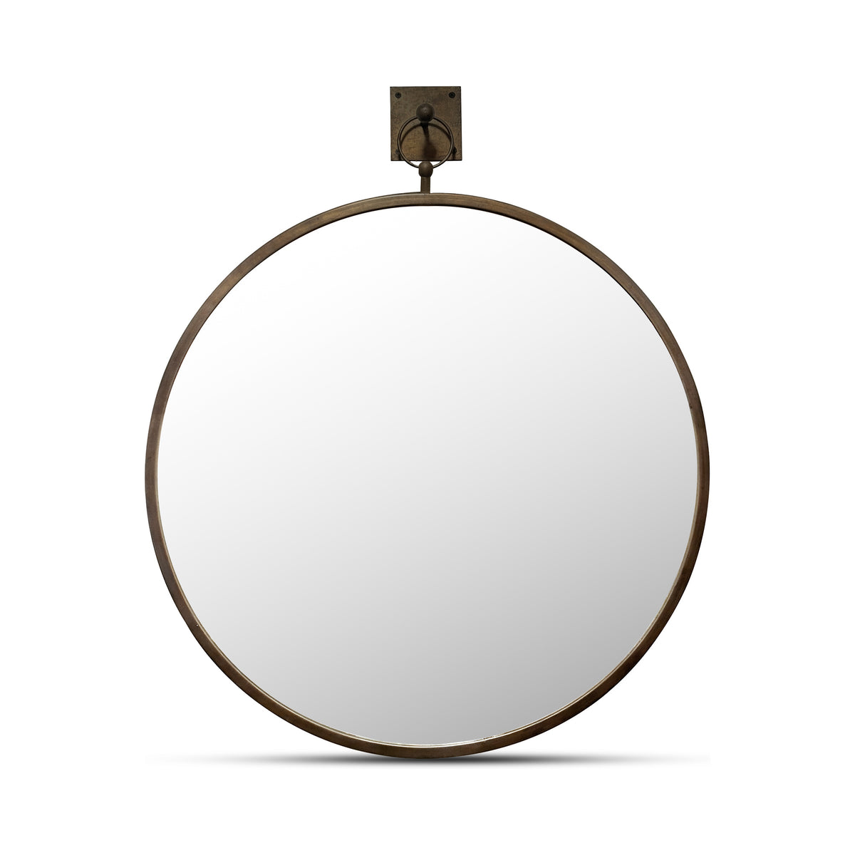 Cameo Mirror Aged Brass product view