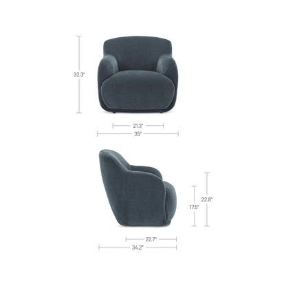 Stevie Lounge Chair Slate Blue image 8