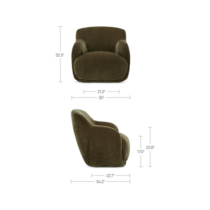 Stevie Lounge Chair Cedar Green lifestyle image
