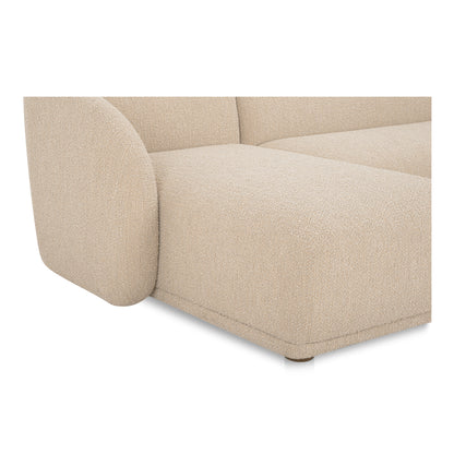 Faye Left Sectional Beige Boucle view 6