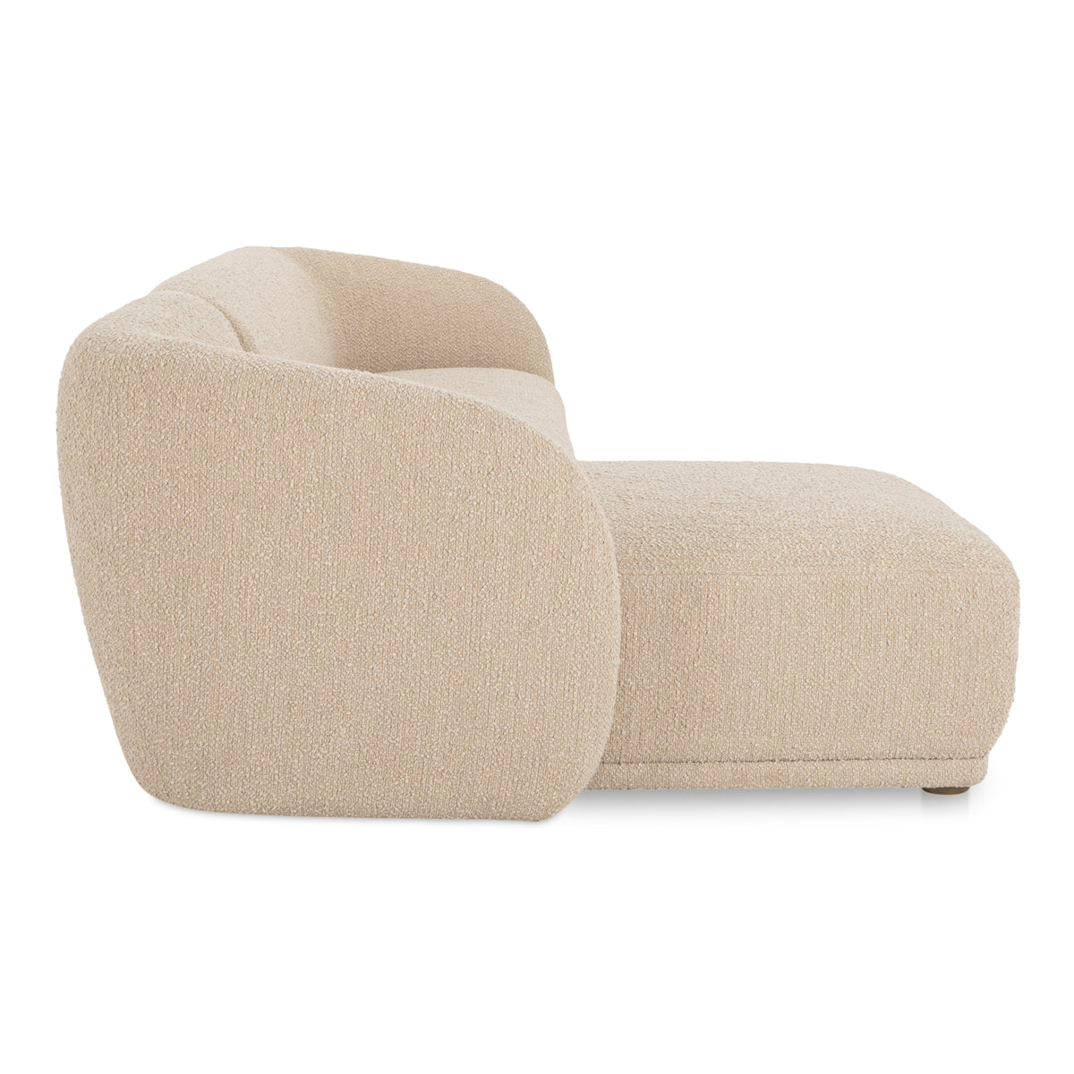 Faye Left Sectional Beige Boucle view 4