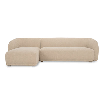Faye Left Sectional Beige Boucle product image