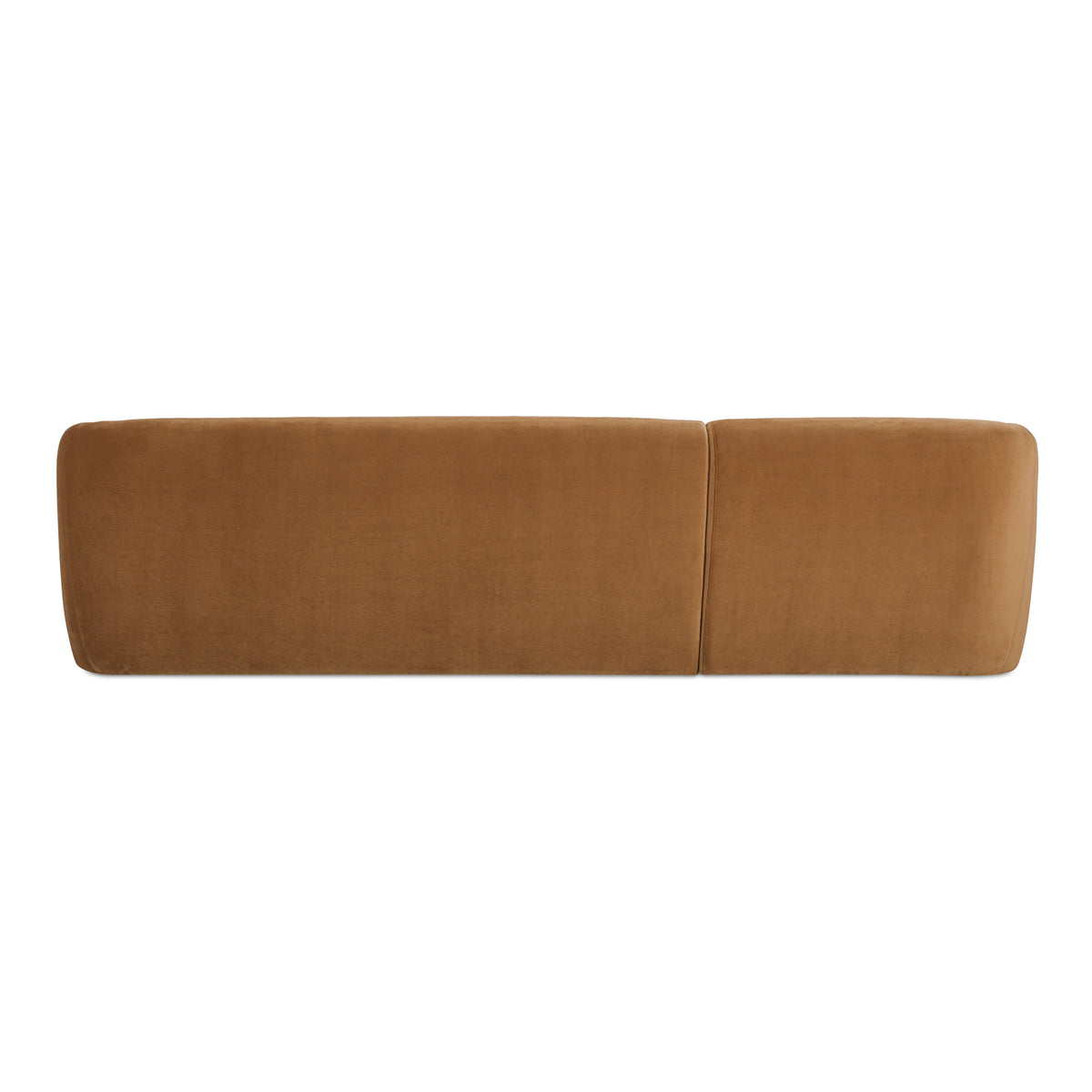 Faye Left Sectional Tan Faux Mohair view 5