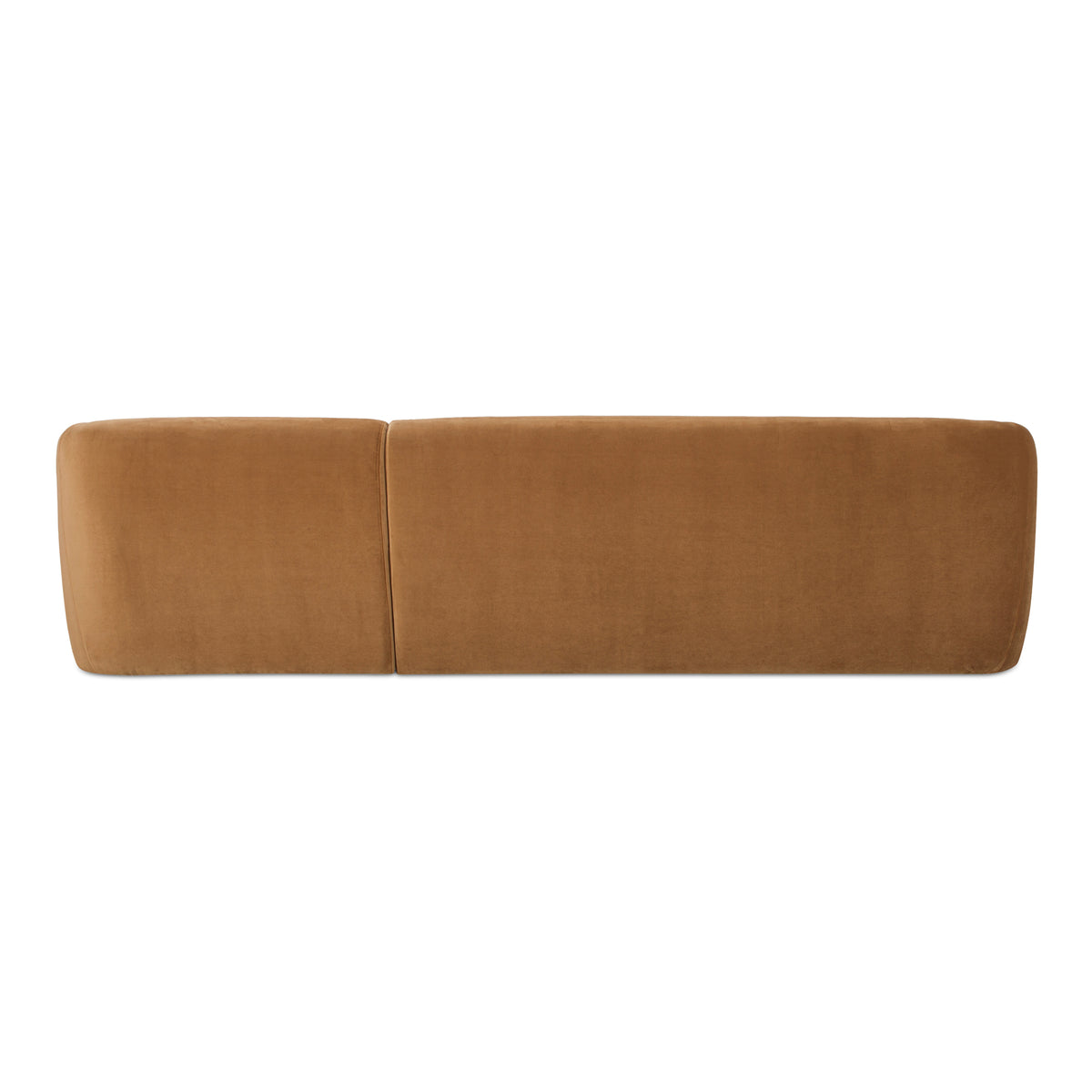 Faye Right Sectional Tan Faux Mohair view 4