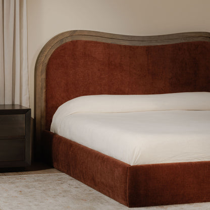 Camilla Queen Bed Chestnut lifestyle image