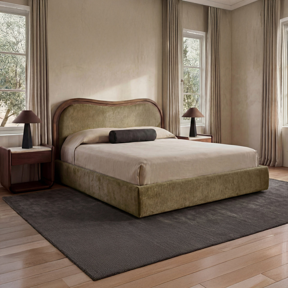 Camilla Queen Bed Green additional view