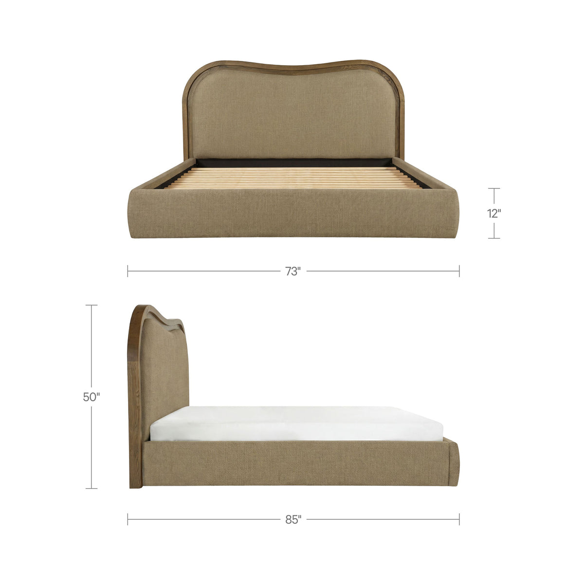 Camilla Queen Bed Green additional view