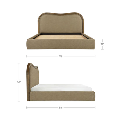 Camilla Queen Bed Green additional view