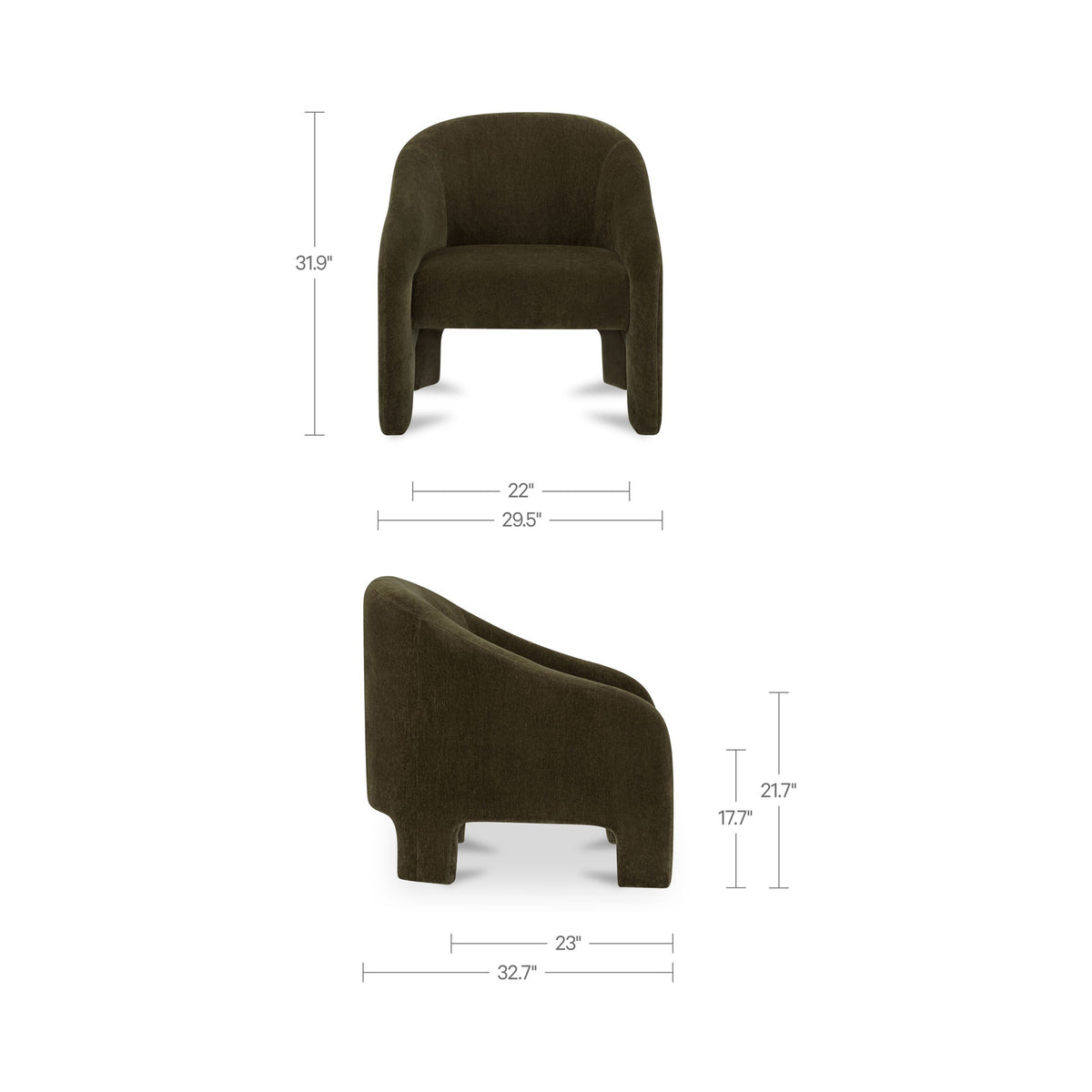 Tuva Accent Chair Cedar Green - lifestyle view 1