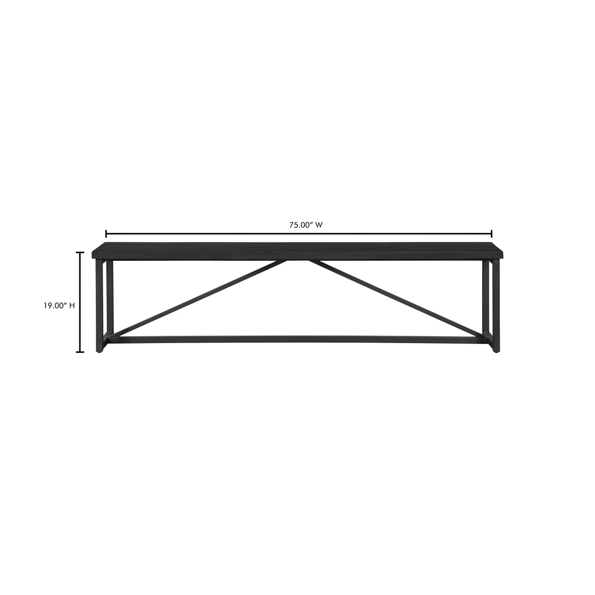 Sierra Bench Black view 8