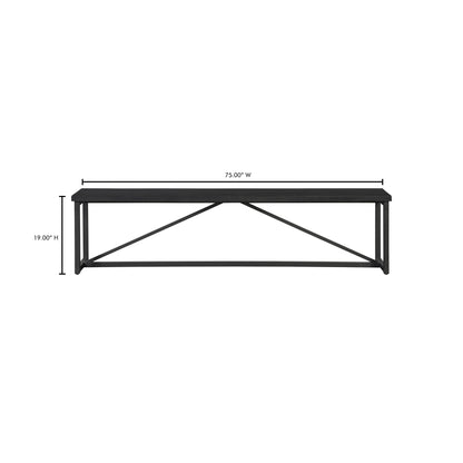 Sierra Bench Black view 8
