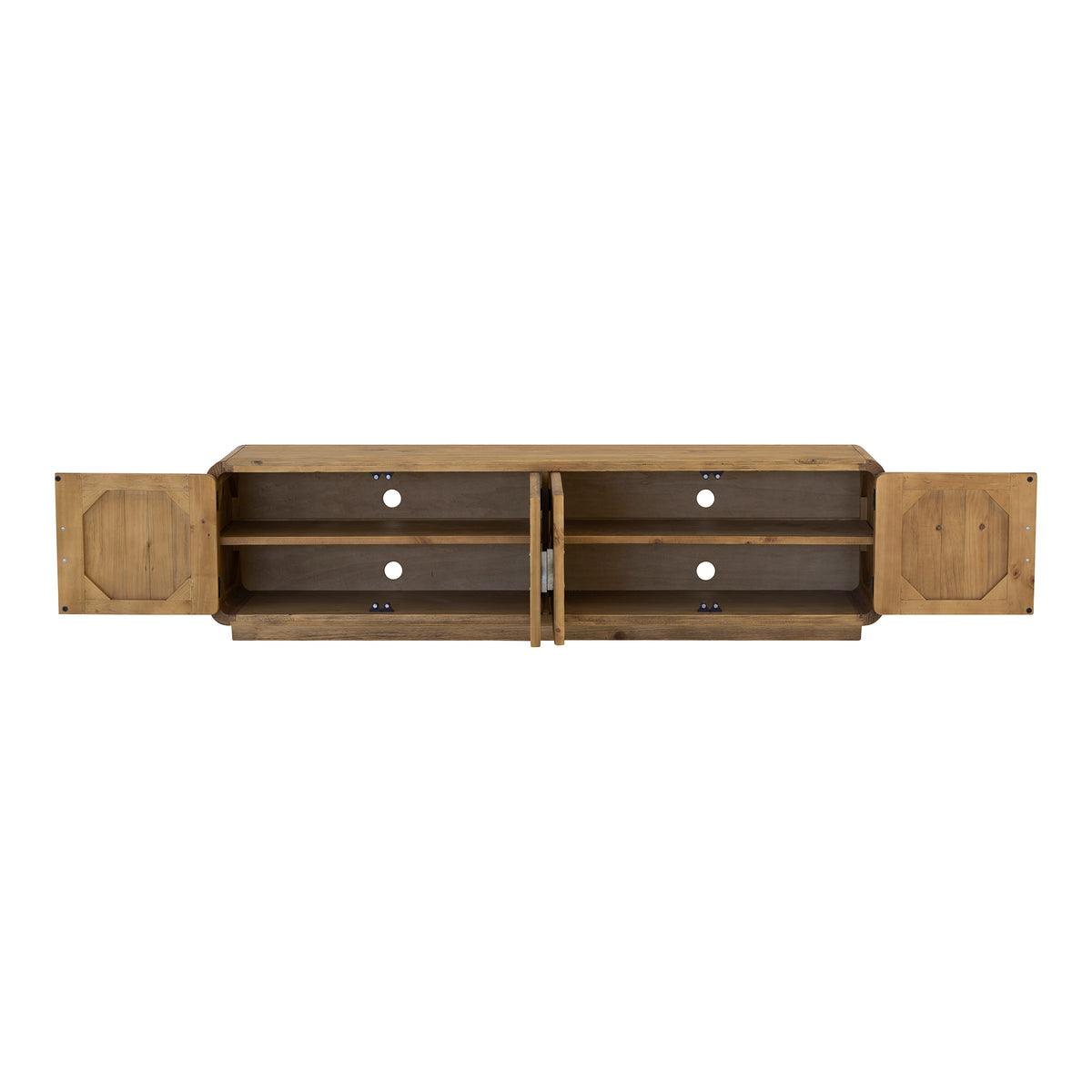 Monterey Media Cabinet Rustic Blonde view 3