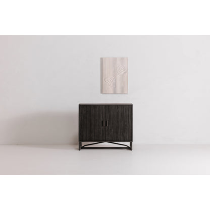 Sierra 2 Door Cabinet Black lifestyle image