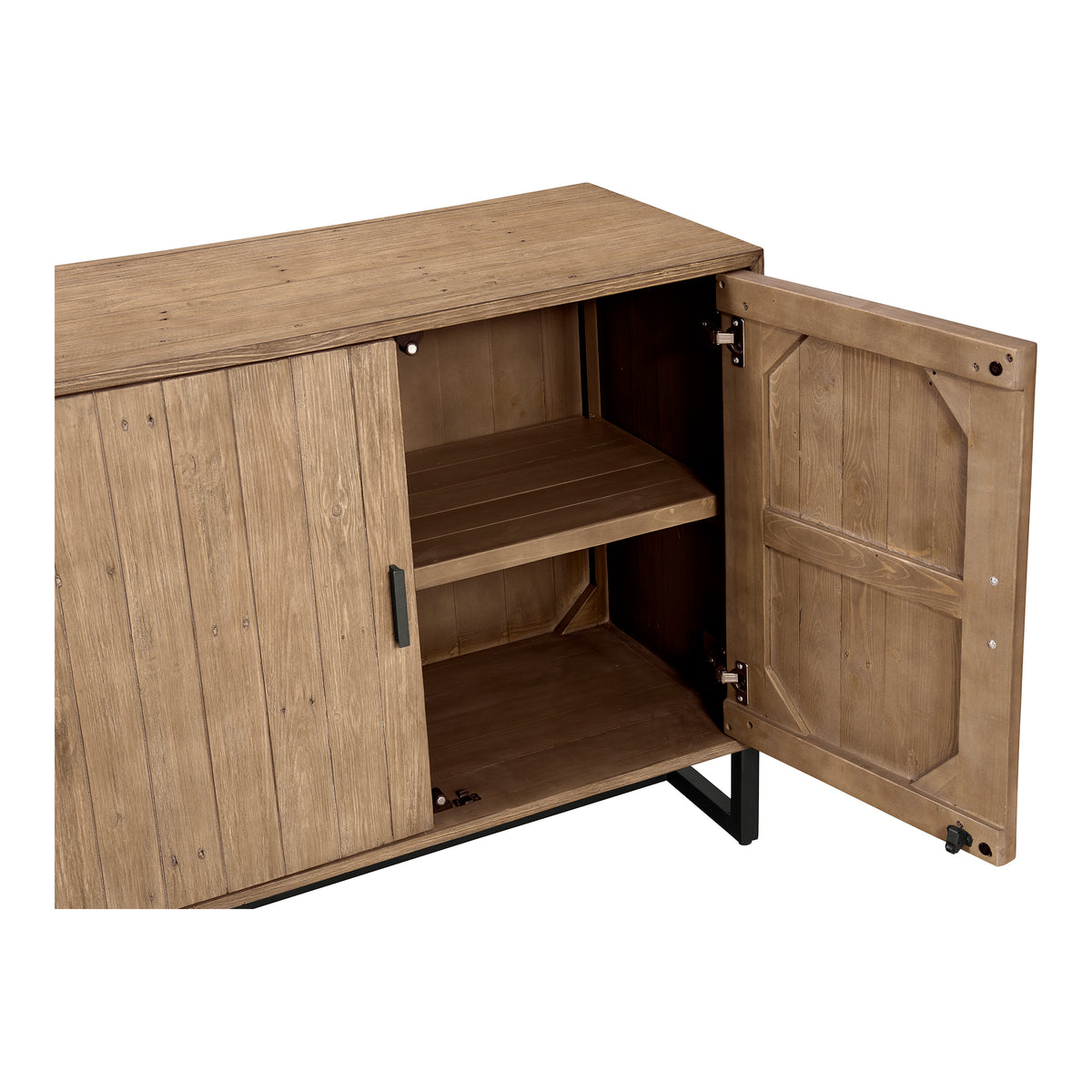 Sierra 2 Door Cabinet Natural view 7