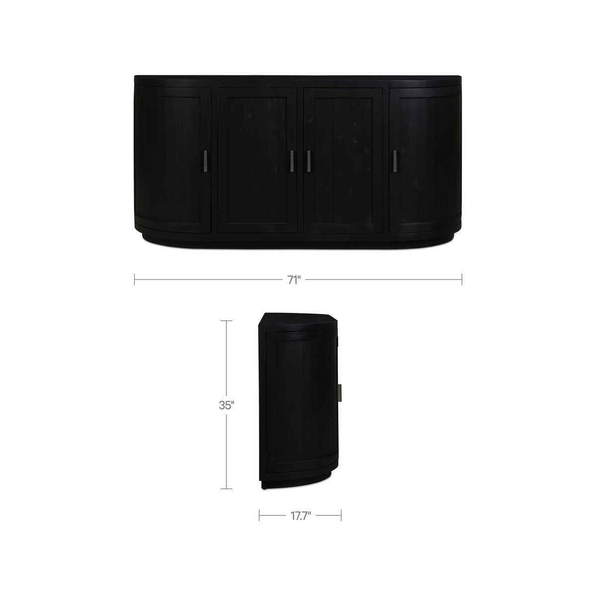 Nicola Sideboard Black image 13