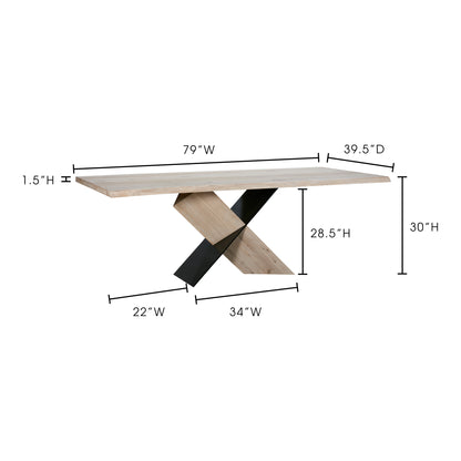 Instinct Dining Table Natural view 5