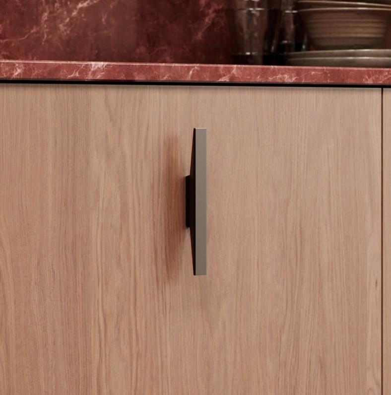 Dark Bronze "Facet" Drawer Pulls
