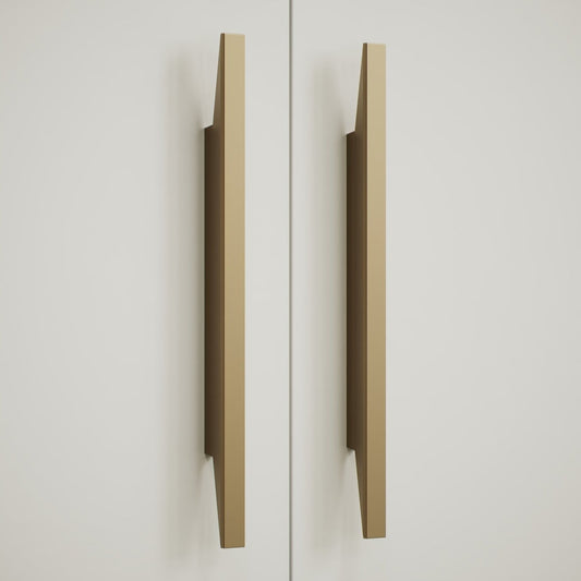 Brushed Bronze "Facet" Drawer Pulls