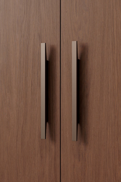 Dark Bronze "Facet" Drawer Pulls
