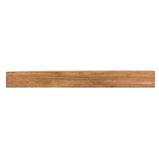 Farmhouse Poplar Wood Floating Fireplace Mantel.