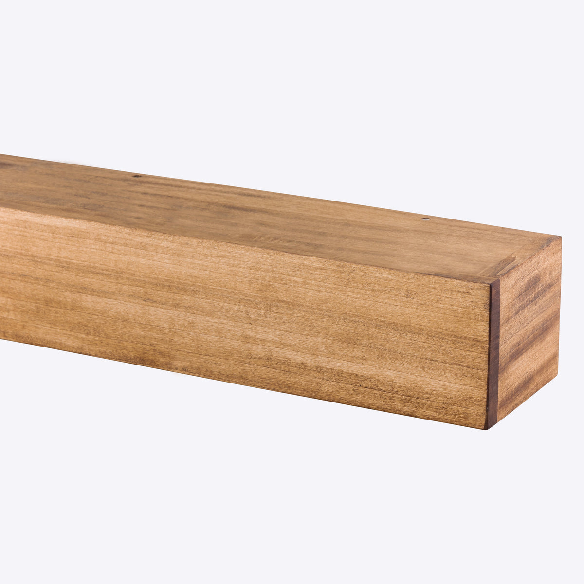 Farmhouse Poplar Wood Floating Fireplace Mantel.