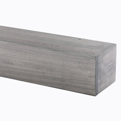 Farmhouse Poplar Wood Floating Fireplace Mantel.
