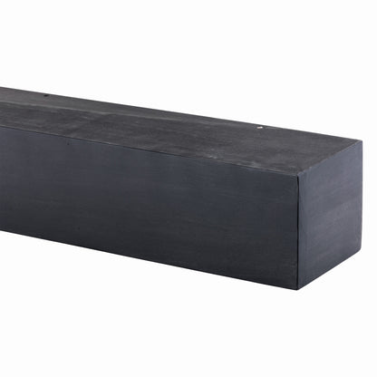 Farmhouse Poplar Wood Floating Fireplace Mantel.