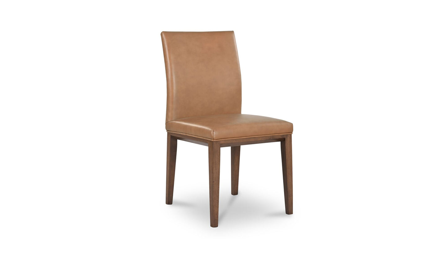 Frankie Dining Chair Tan Leather-Set Of Two