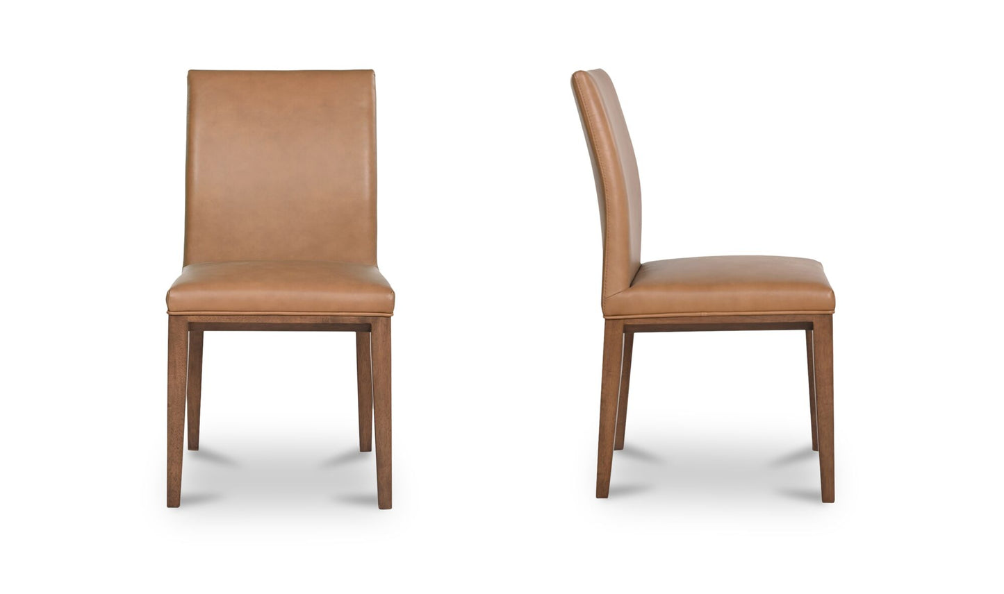 Frankie Dining Chair Tan Leather-Set Of Two