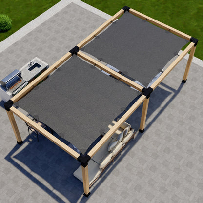 DIY Pergola Kit for a Freestanding Pergola With Canopies - Any Size Up to 24' x 12'.