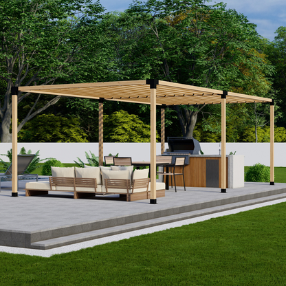 DIY Pergola Bracket Kit for a Freestanding Pergola With Slatted Roof - Any Size Up to 24' x 12'.