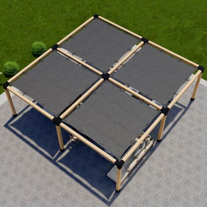 DIY Pergola Kit for a Freestanding Pergola With Canopies - Any Size Up to 24' x 24'.