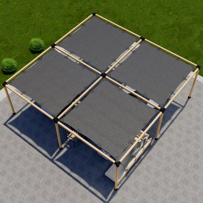 DIY Pergola Kit for a Freestanding Pergola With Canopies - Any Size Up to 24' x 24'.