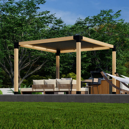 DIY Pergola Kit for a Freestanding Pergola With Canopy - Any Size Up to 12' x 12'.
