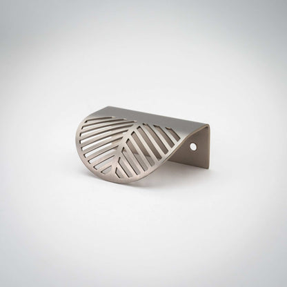 Frond, Solid Brass Edge Pulls.