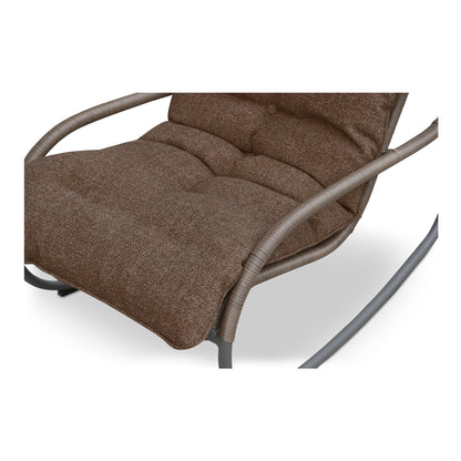 Lyra Outdoor Rocking Chair Brown view 7