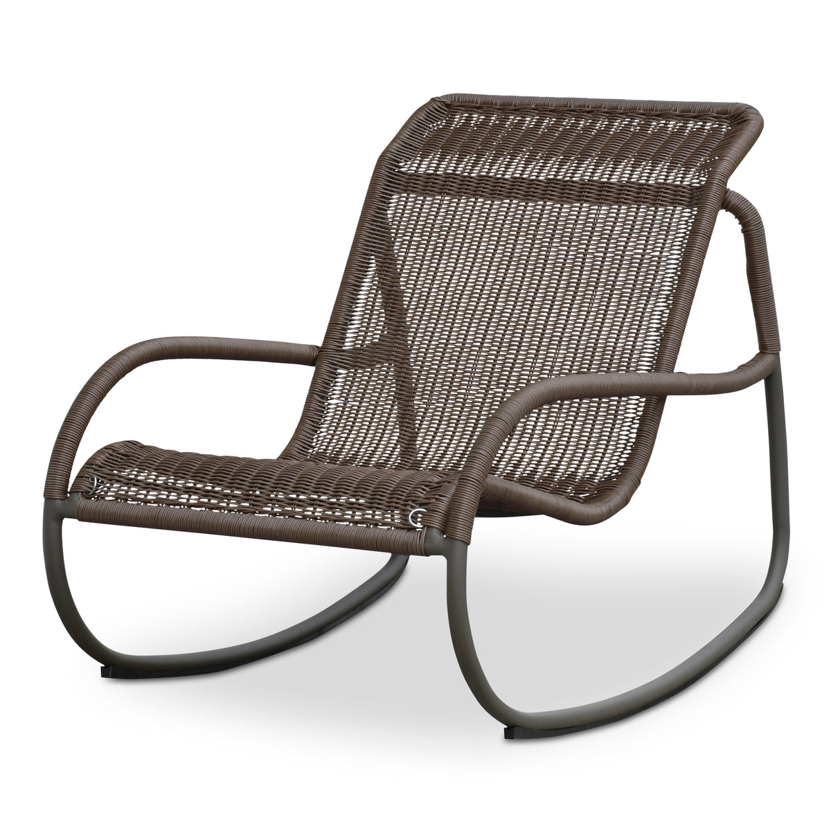 Lyra Outdoor Rocking Chair Brown view 6