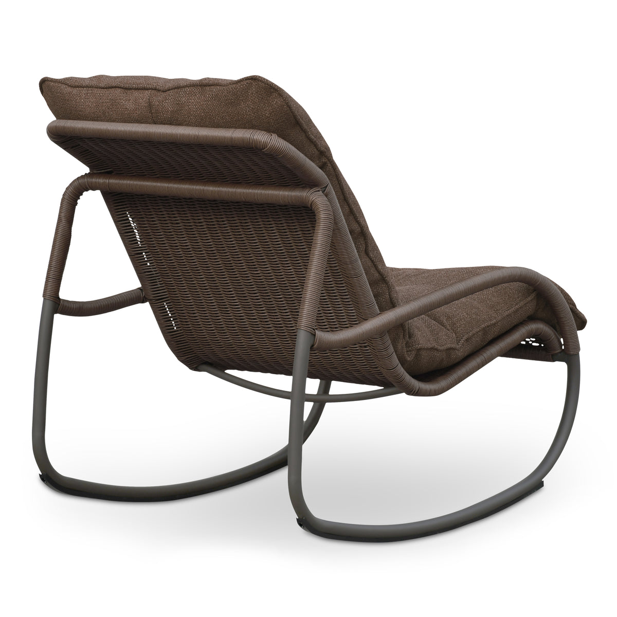 Lyra Outdoor Rocking Chair Brown view 4