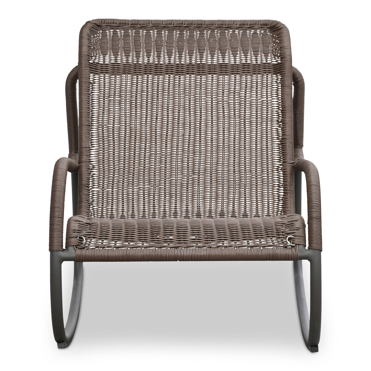 Lyra Outdoor Rocking Chair Brown view 3