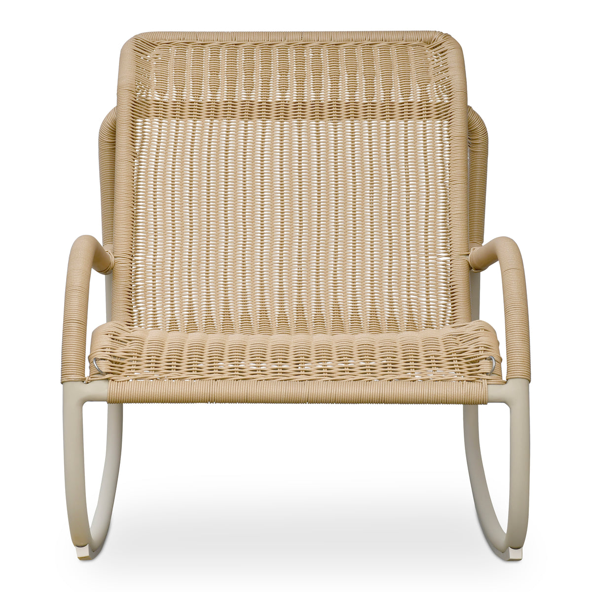 Lyra Outdoor Rocking Chair Beige view 3