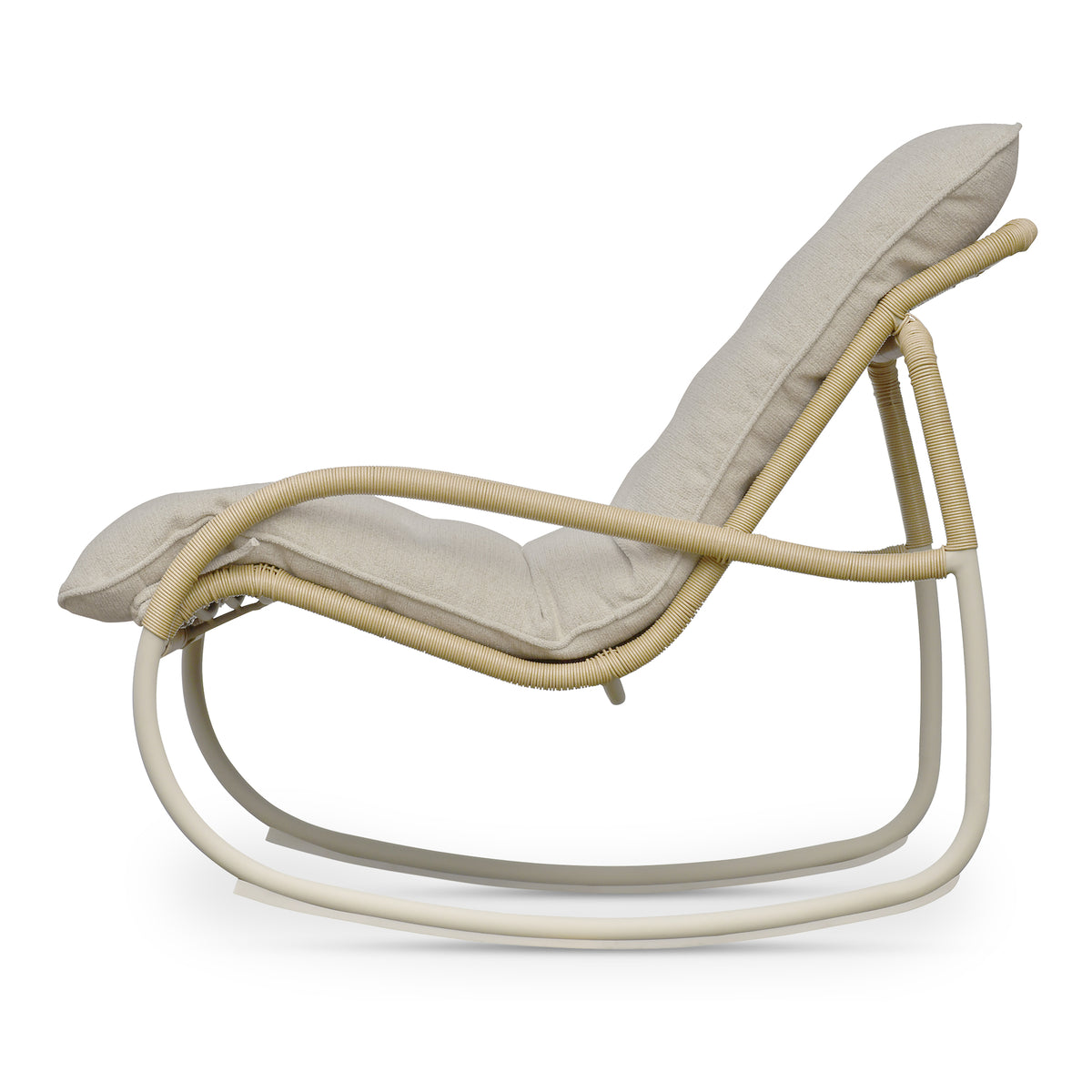 Lyra Outdoor Rocking Chair Beige view 5