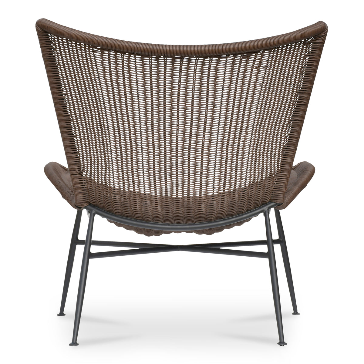 Paige Outdoor Accent Chair Brown view 5