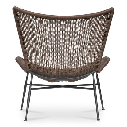 Paige Outdoor Accent Chair Brown view 5