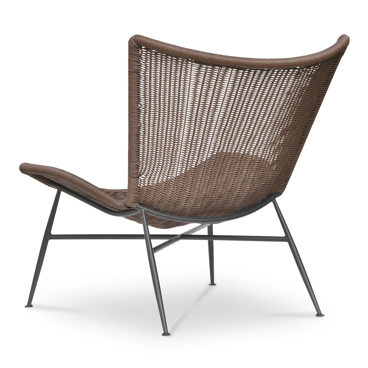 Paige Outdoor Accent Chair Brown view 3