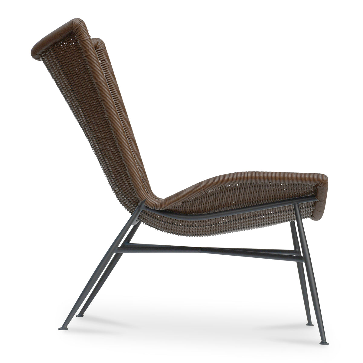 Paige Outdoor Accent Chair Brown view 4